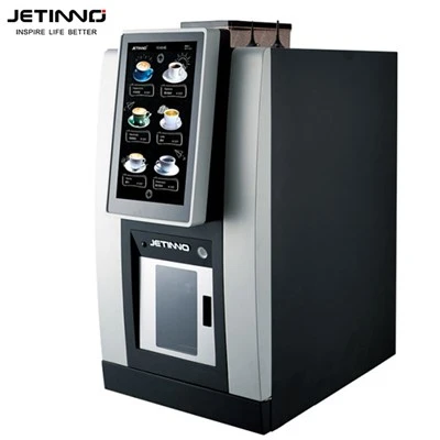 máquina de venda automática de café de bancada máquina de venda automática de toque vertical de 14 polegadas