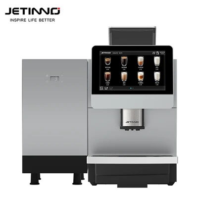Máquina comercial de café com leite fresco