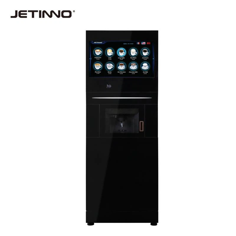 Máquina de venda automática ereta livre do café com o certificador do CE / distribuidor do copo / o validador de Bill / aceitante da moeda